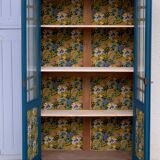 Glass-glazed Parisian wardrobe 1950