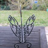 Wrought iron magazine rack