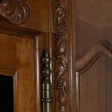 Walnut Display Cabinet, Louis XV Style – Late 19th Century