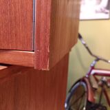 Huge shelf library Swedish desk teak, string.