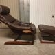 Fauteuil Kroken cuir design Mid-Century
