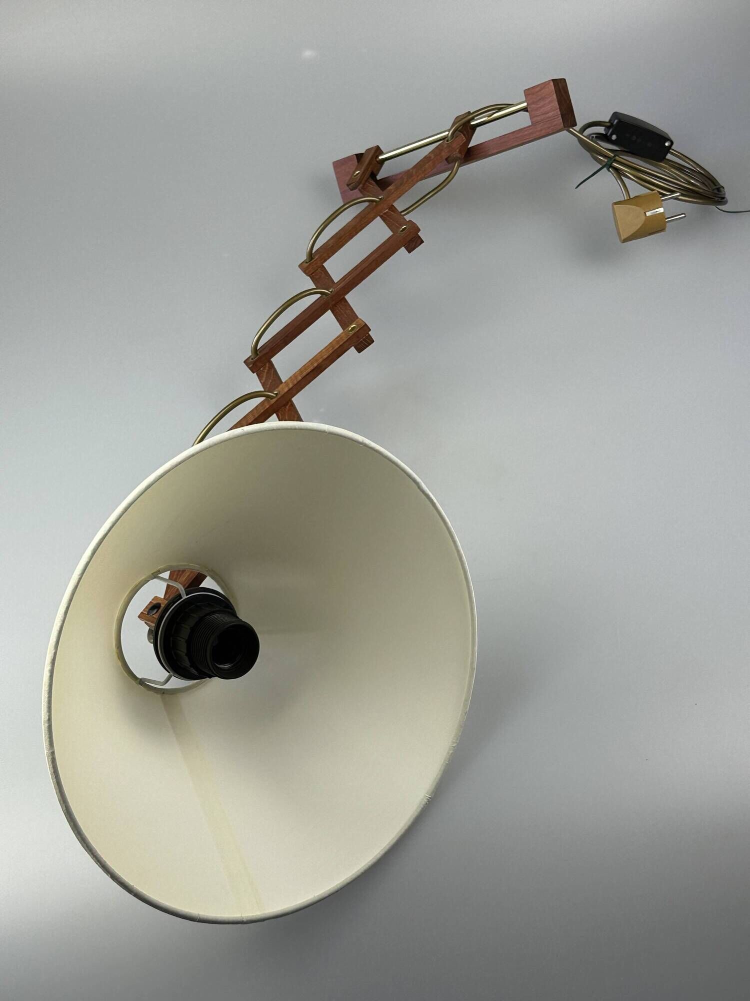 1960s/70s Teak Scissor Lamp Wall Lamp Mid Century Danish Design Denmark