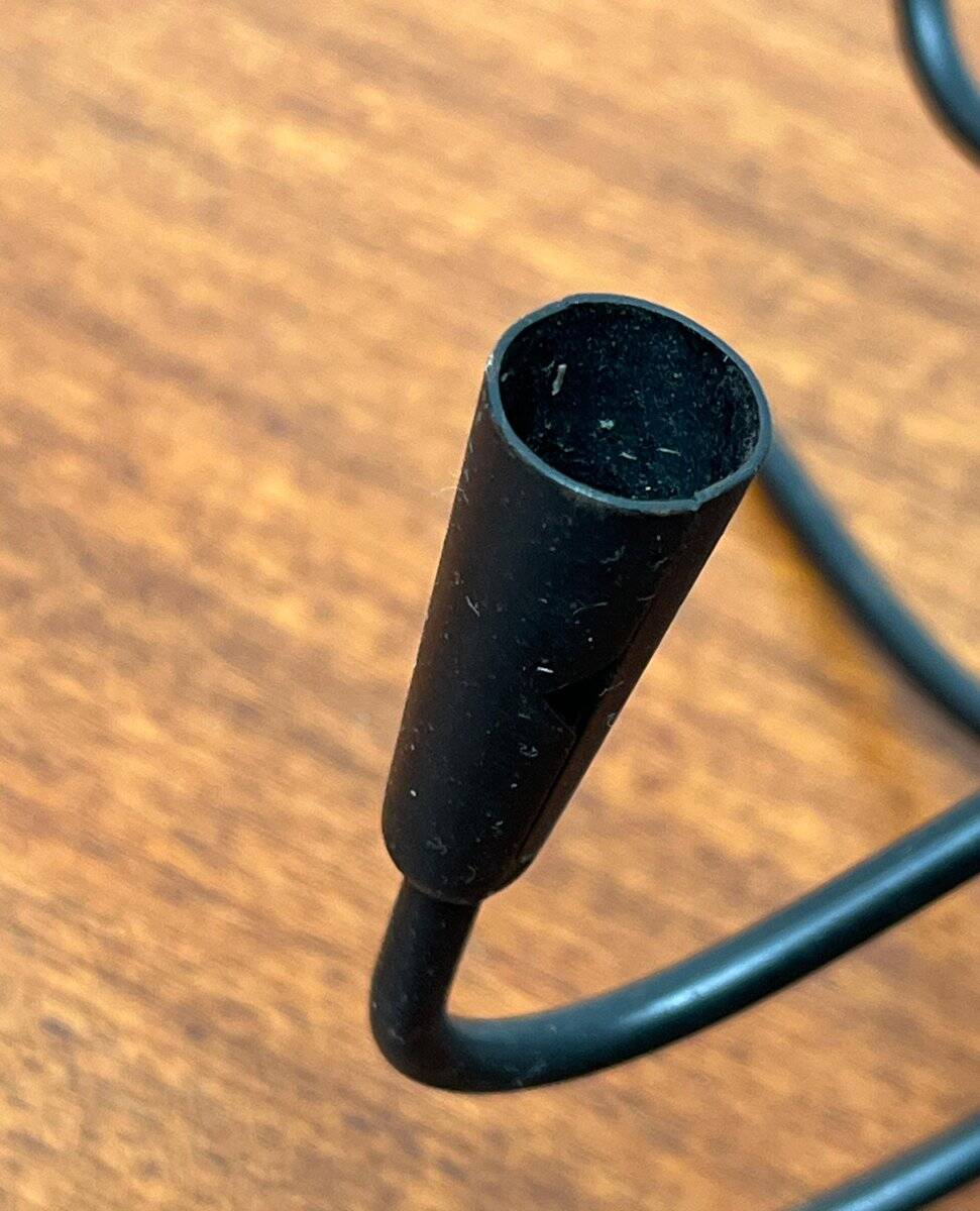 Mid-century Scandinavian metal candle holder by Gunnar Ander, 1960s.