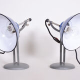 Paire de lampes de table bauhaus fabriquées en tchéquie des années 1930