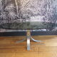 Table basse ovale 1970