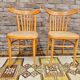 Pair of chairs bistrot 1960s vintage