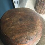 Crafted raw wood jatte