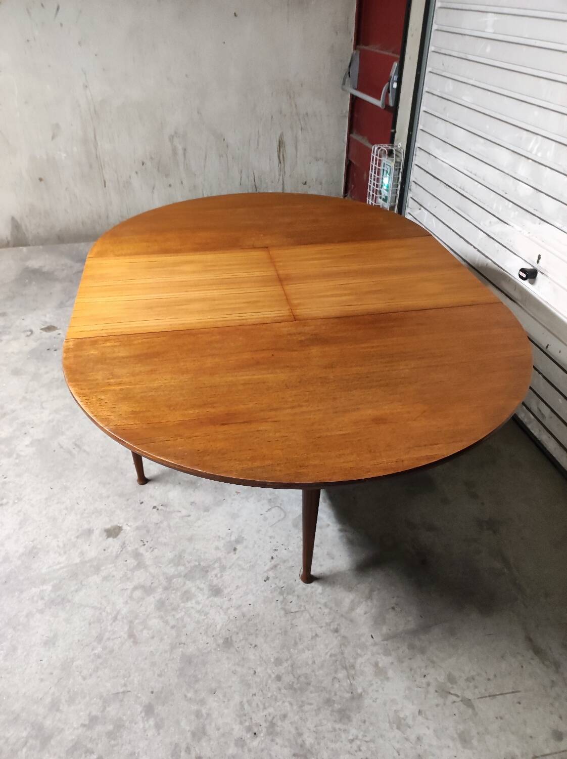 Scandinavian vintage teak round table