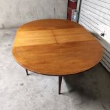 Scandinavian vintage teak round table