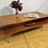 Table basse Sputnik vintage rétro du milieu du siècle