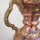 Red and yellow copper amphora oriental moorish art decoration