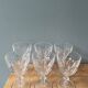 Set of 6 Arques crystal water glasses