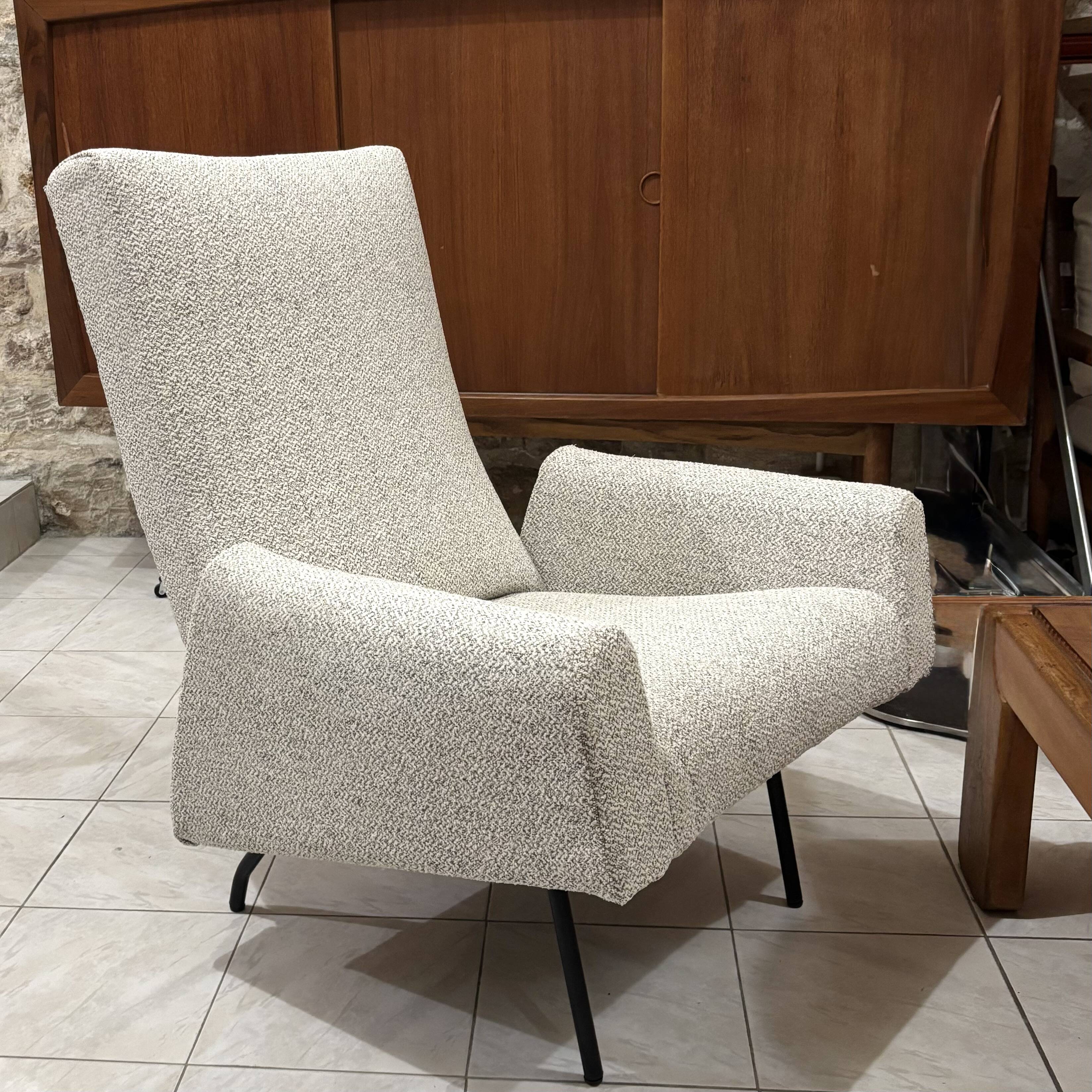 Louis Paolozzi modernist armchairs reupholstered