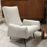 Louis Paolozzi modernist armchairs reupholstered