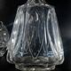 Two Le Creusot wine carafes (Baccarat) 19th century. Leaves