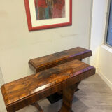 Art Deco pair of consoles