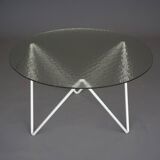 Table basse ronde minimaliste hollandaise. Années 1950