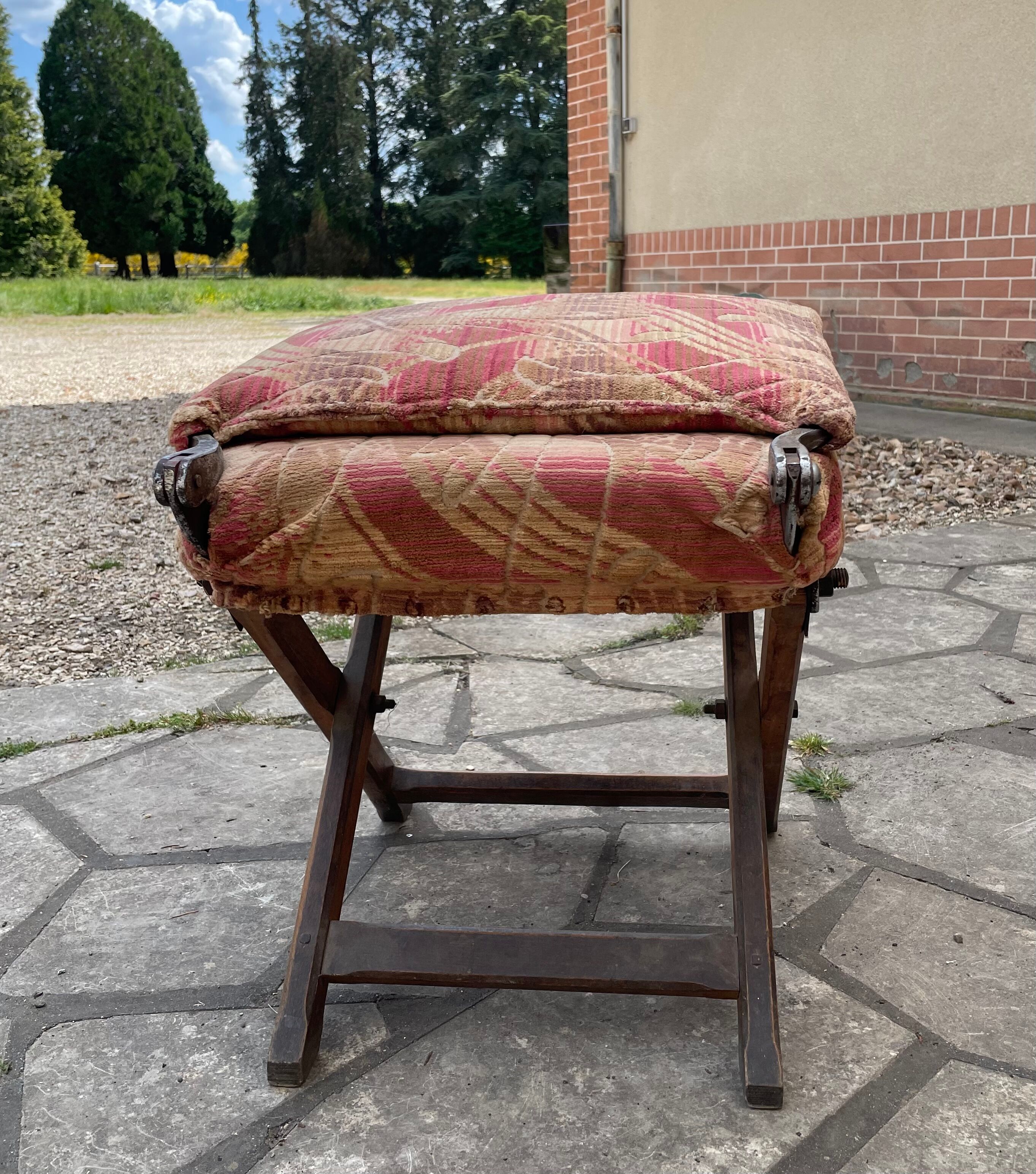 Chaise pliante de théâtre 1900