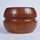 Solid teak bowl with lid. Denmark 1960s (2)