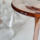 Verres à coctel rose