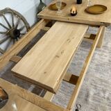 Farmhouse table with central extensions