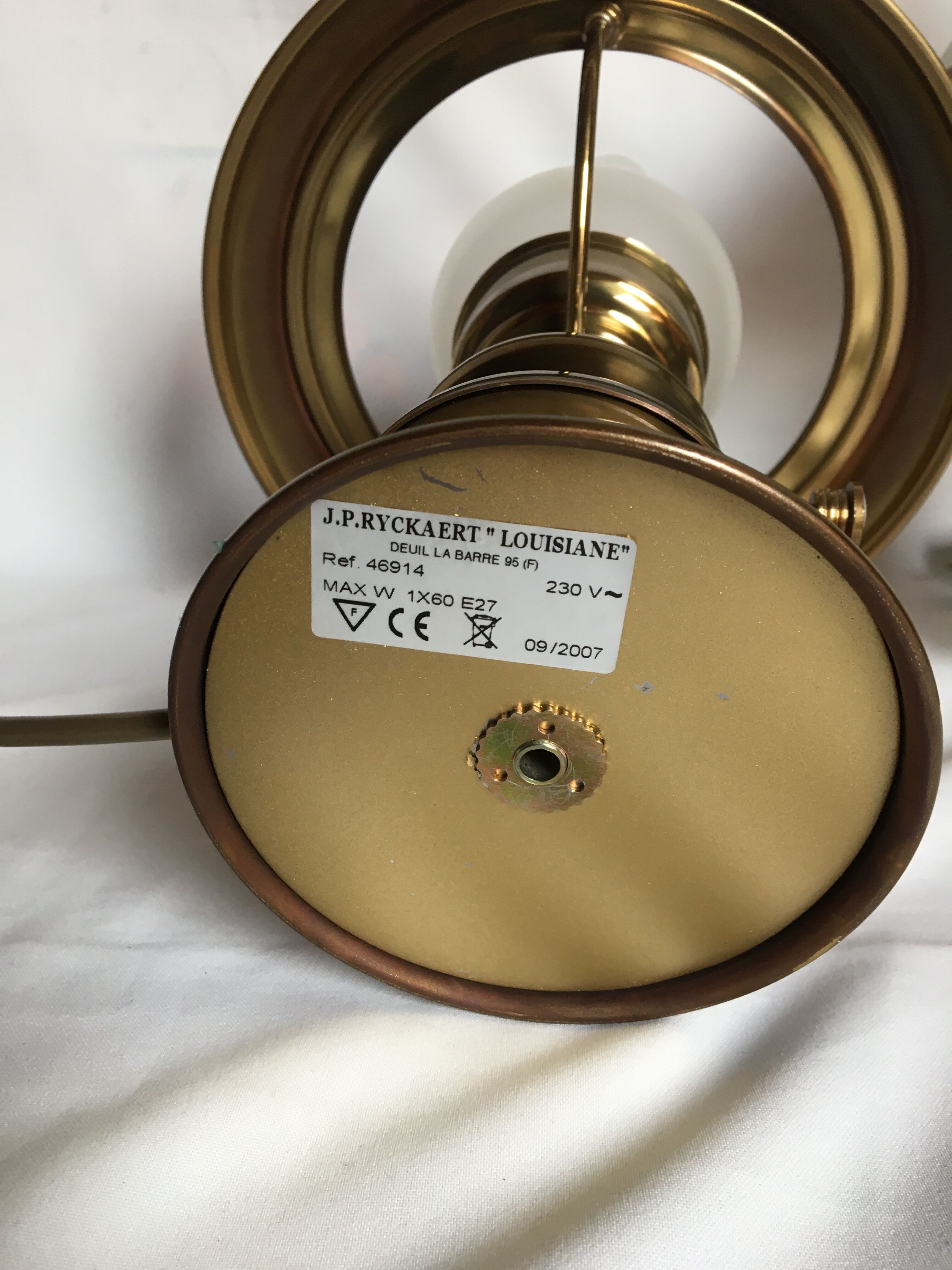 Pair lamps J.P. Rickaert