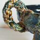 Paire de bougeoirs en céramique de la Vanoise écume miel vintages