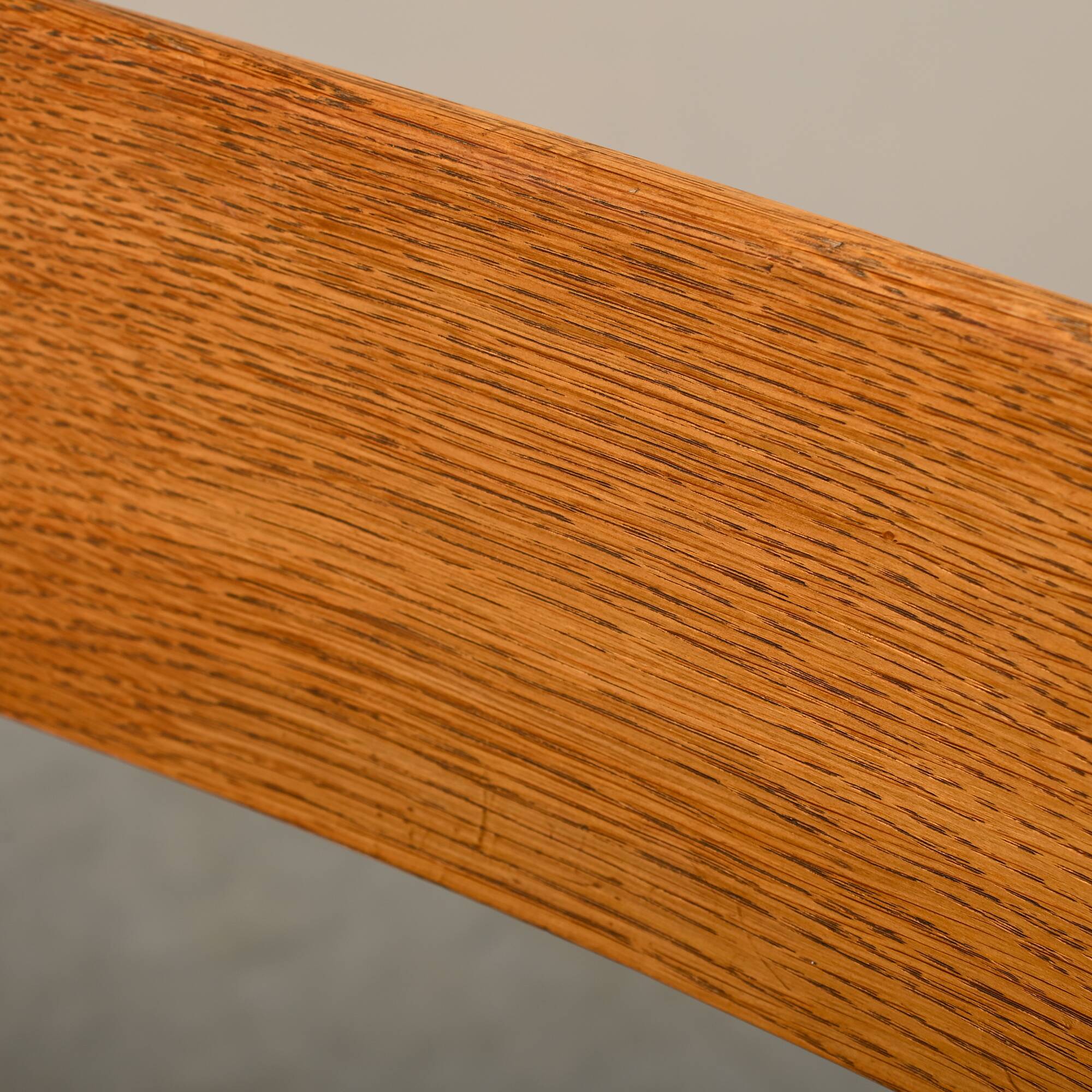 Art Deco Haagse School Armchair in solid Oak and Straw, 1930s