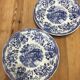 Set of 2 landscape and blue flower plates Promogros