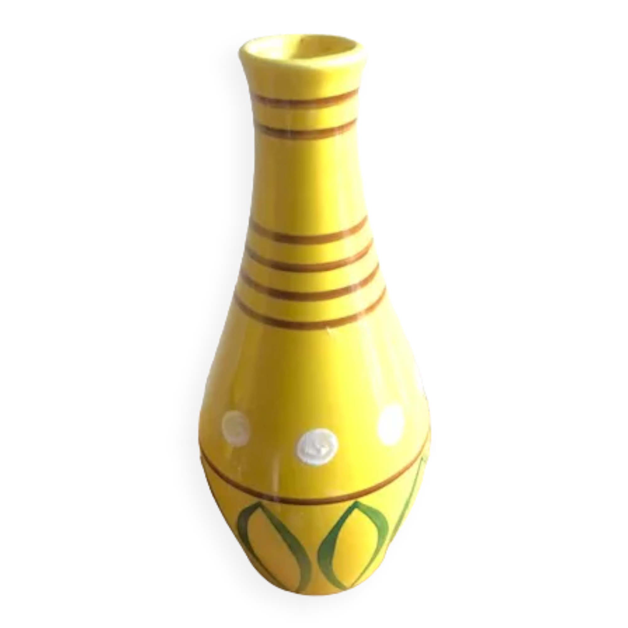 Vase soliflore vintage ceramic 1950 Revernay