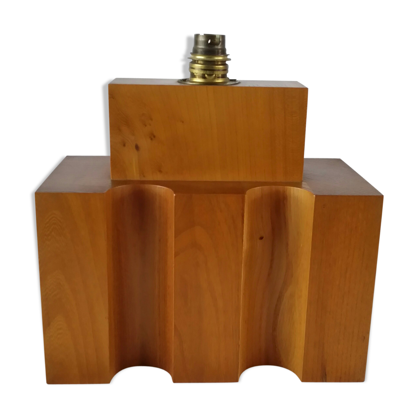 Regain lamp foot in elm, 70s