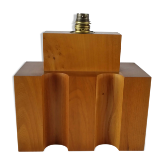 Regain lamp foot in elm, 70s