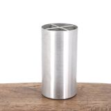 Cylindrical aluminum table lamp, 70s