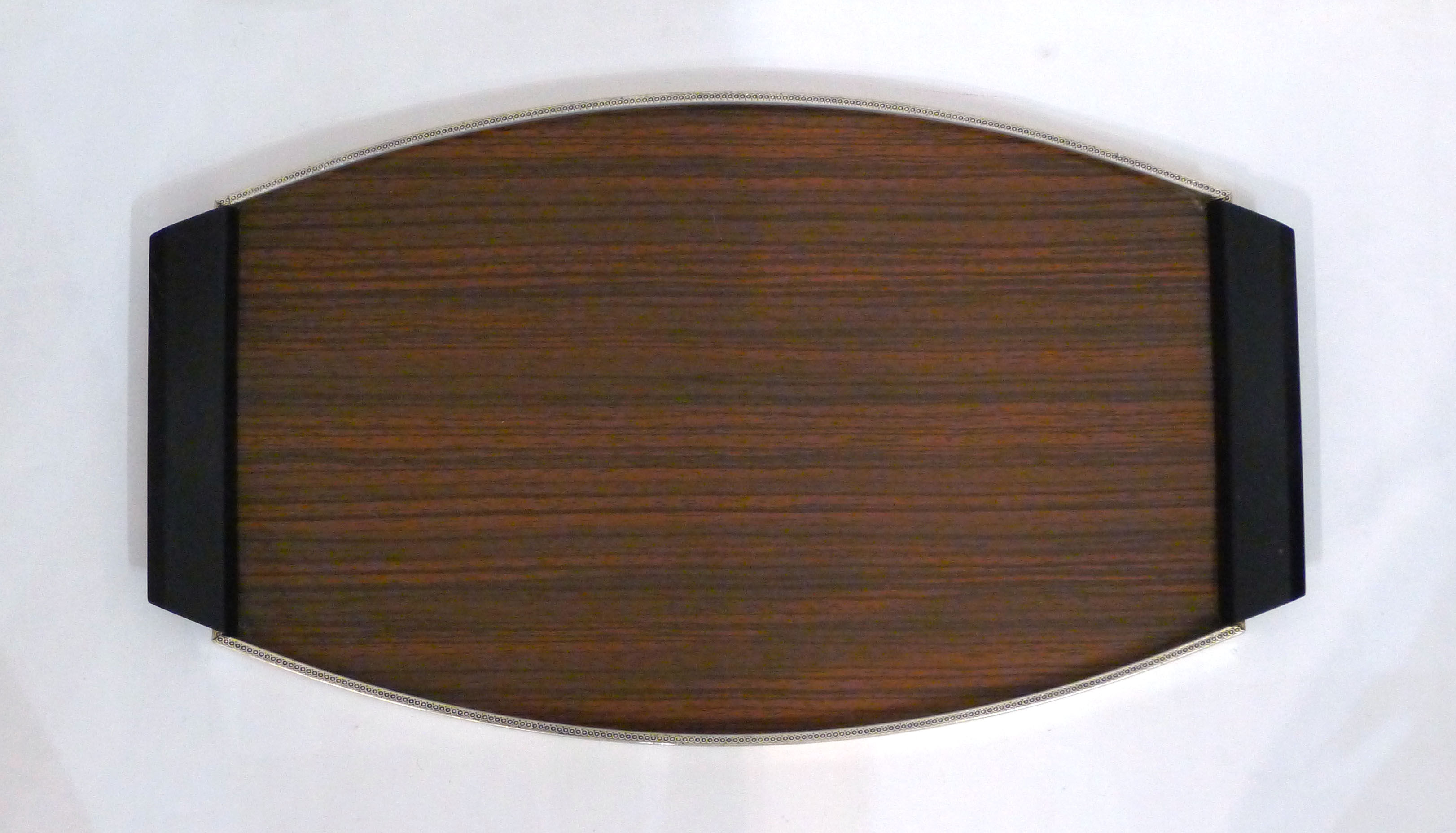 Vintage formica wood tray