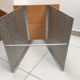 Chaise design en aluminium