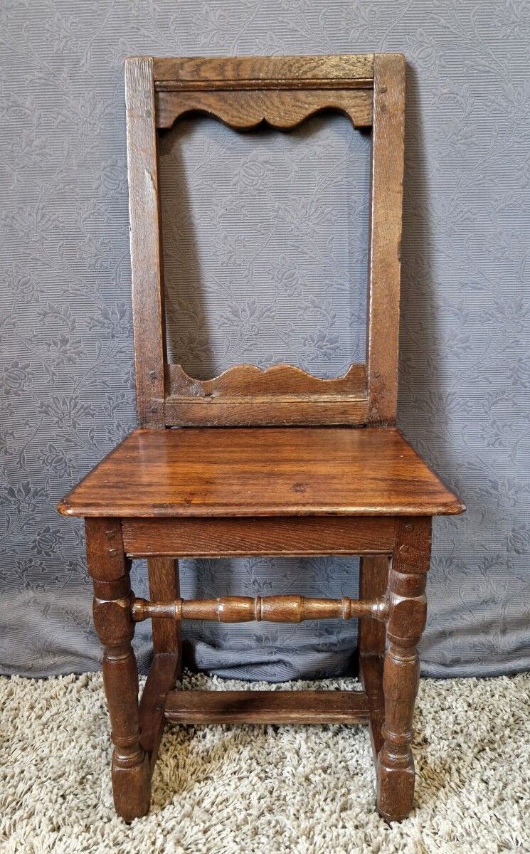 Chaise Lorraine en chêne, XIXe
