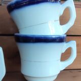 Series of 10 brulot cups/porcelain 19th century