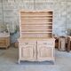 Oak sideboard fully sandblasted and varnished.