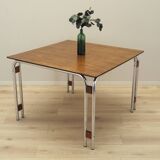 Table basse en noyer, Italie années 1970