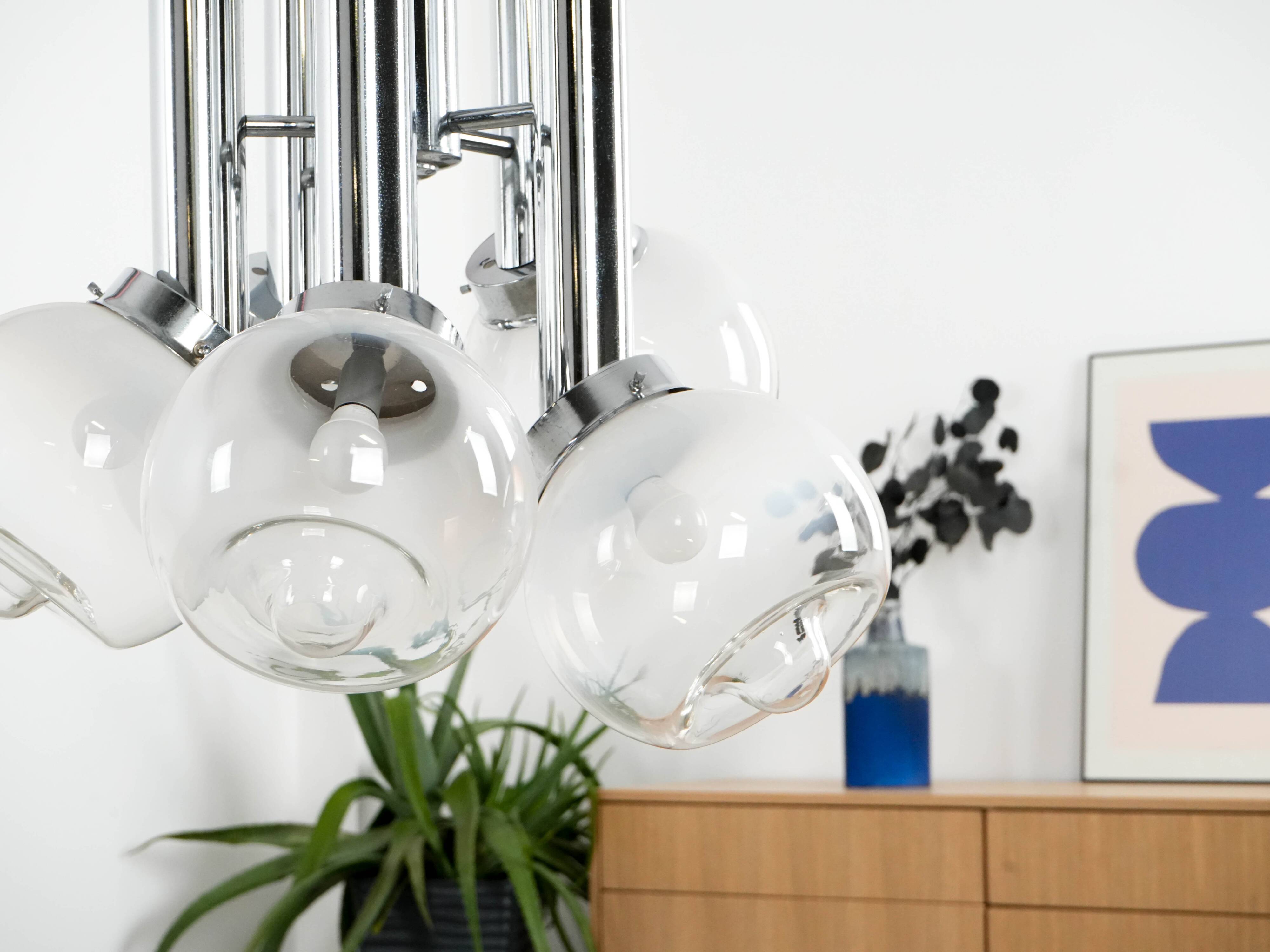 Chandelier, Italian design, 1970s, manufactured in Italy