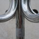 Coatrack chromed metal parrot