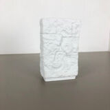 1970s OP Art biscuit porcelain german vase made by  AK Kaiser, Germany