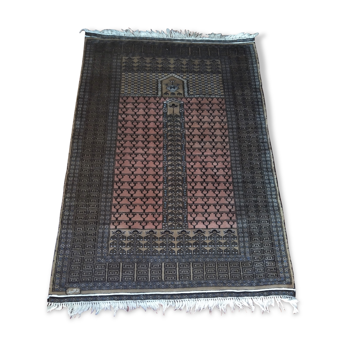 Tapis pur laine tissé main 171x126cm