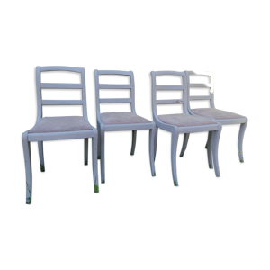 Lot de 4 chaises de style empire