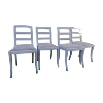 Lot de 4 chaises de style empire