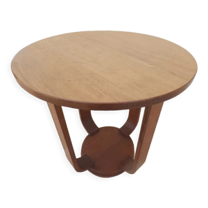 Guéridon art déco en bois à