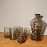 Smoked glass liquor service