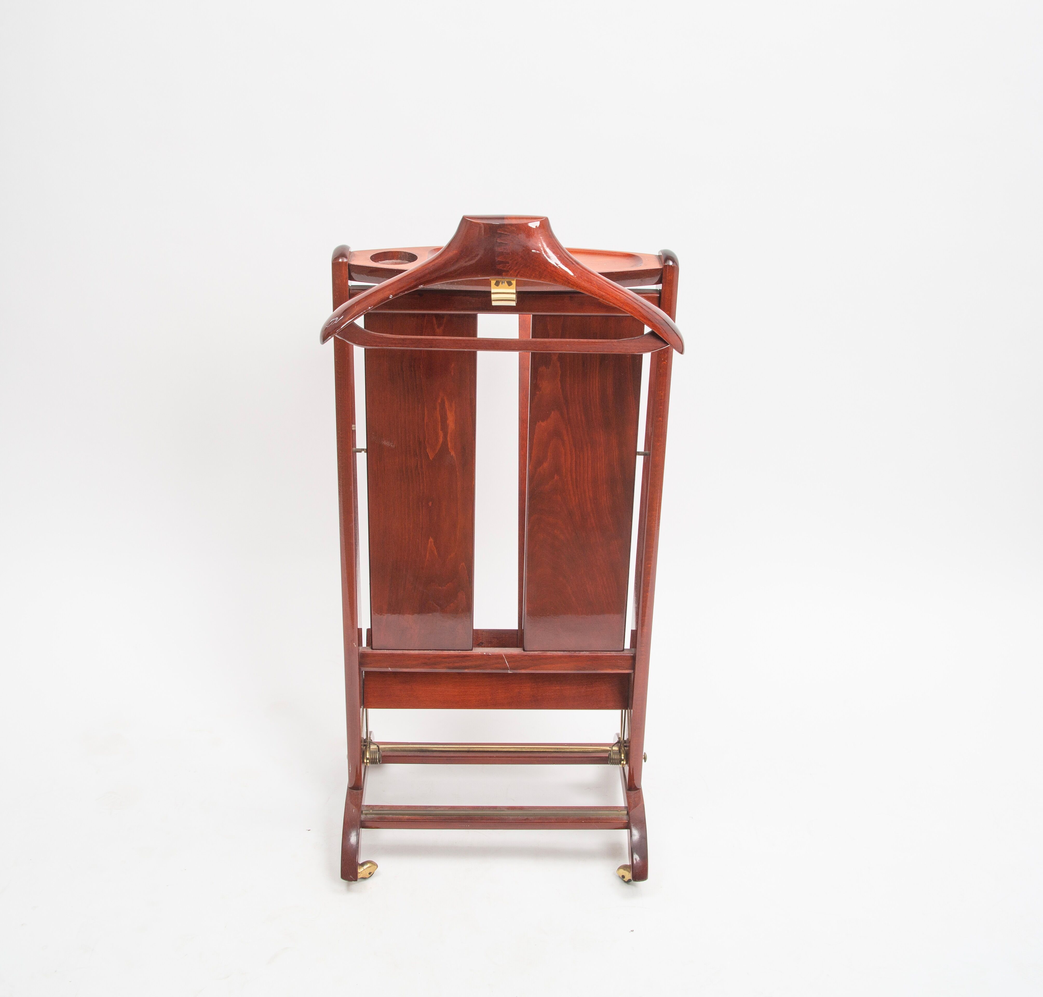 Italian valet Fratelli Reguitti in mahogany wood