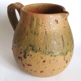 Red speckled stoneware pitcher by Campo Piano Orezza