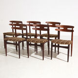 Model 178 teak dining chairs by johannes andersen for bramin